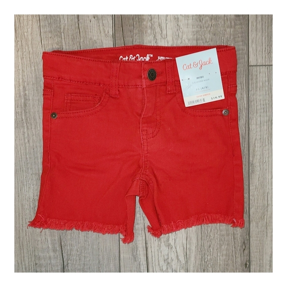 Lot of Cat and Jack Toddler Girls Clothes Tshirts Shorts Size 4T - Picture 5 of 5